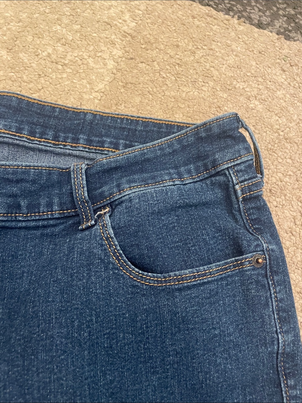 Classic Dark Blue Women's Jeans Super Skinny - Picture 5 of 8